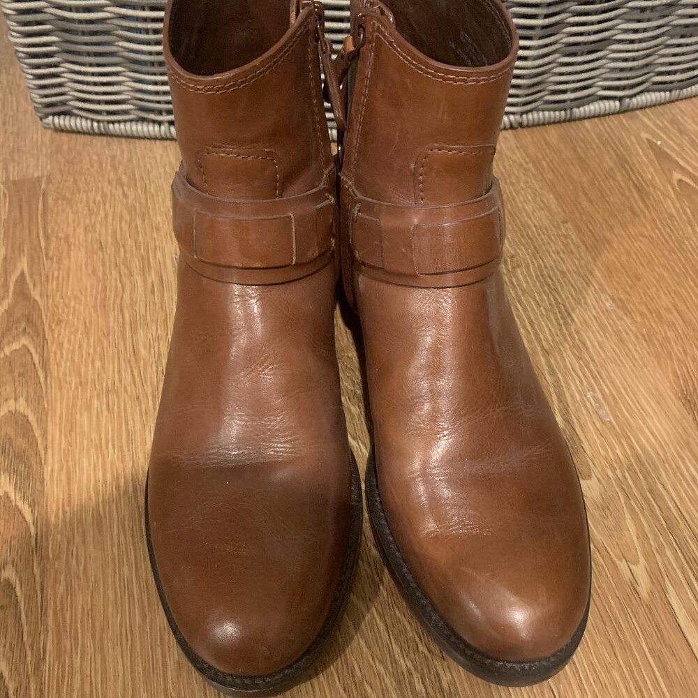 Tory Burch Brown Leather Ankle Boots